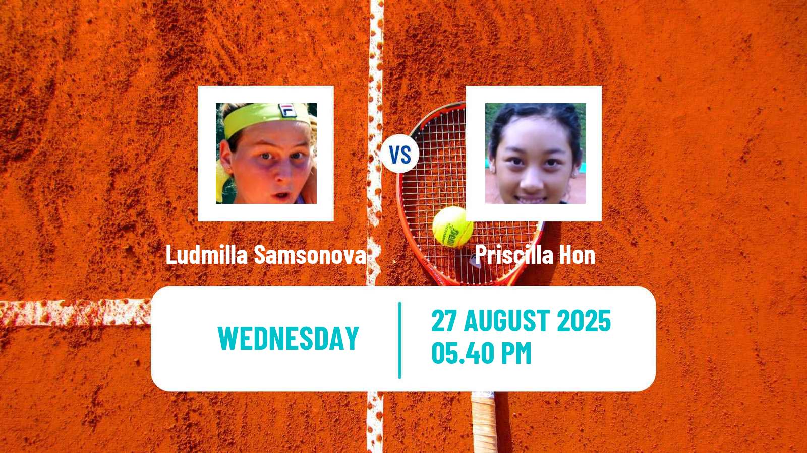 Tennis WTA US Open Ludmilla Samsonova - Priscilla Hon