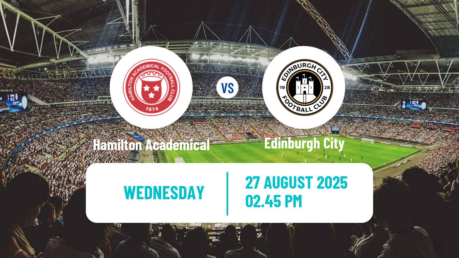 Football Scottish Challenge Cup Hamilton Academical - Edinburgh City