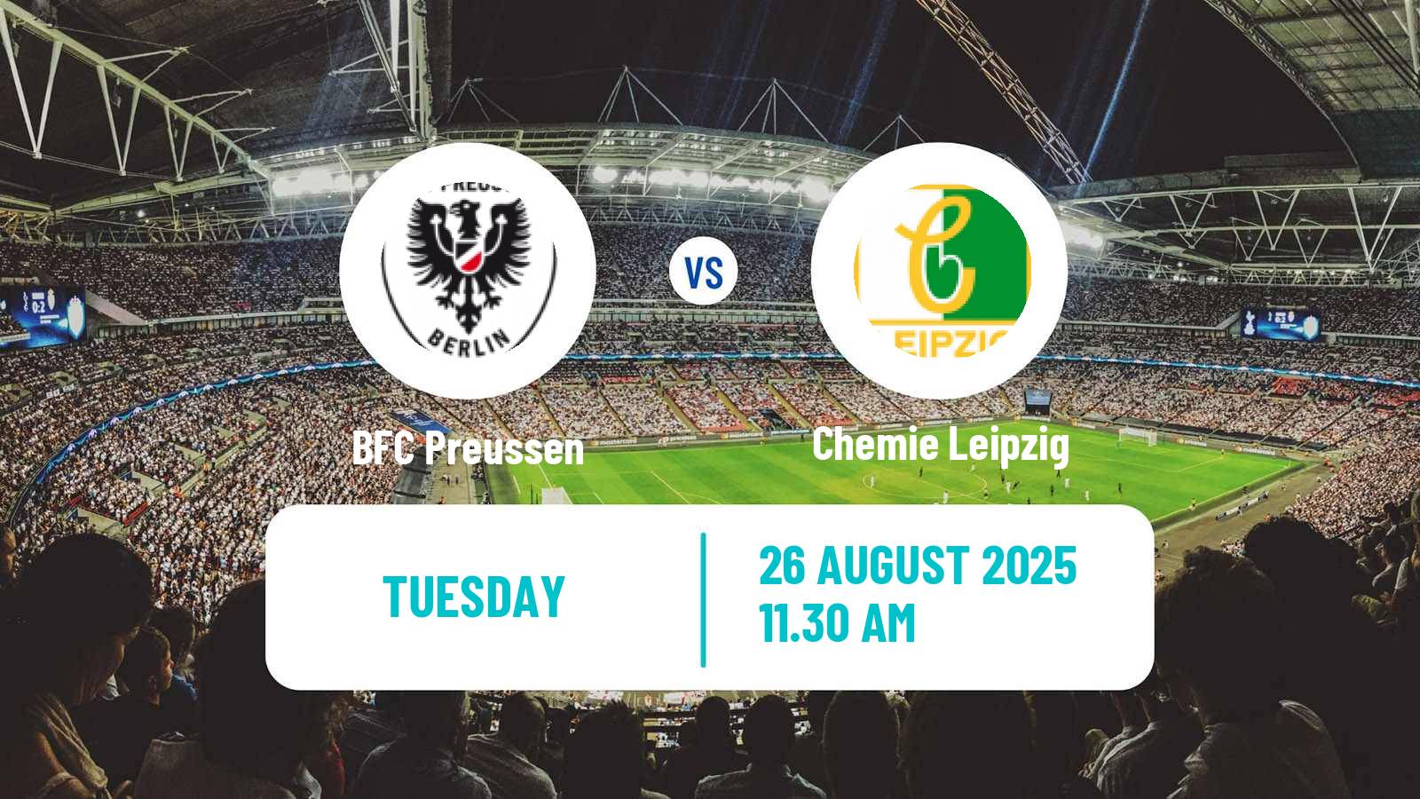 Football German Regionalliga Nordost Preussen - Chemie Leipzig