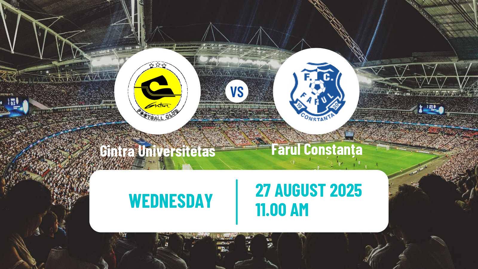 Football UEFA Champions League Women Gintra Universitetas - Farul Constanța