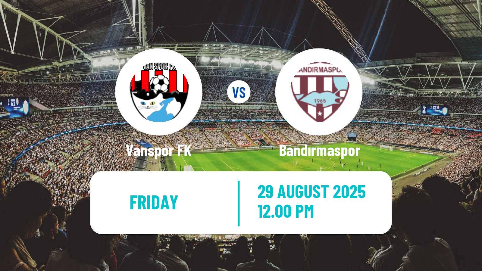 Football Turkish First League Vanspor - Bandırmaspor