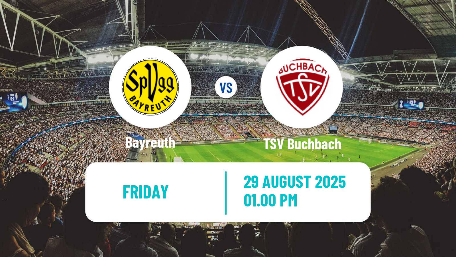 Football German Regionalliga Bayern Bayreuth - Buchbach