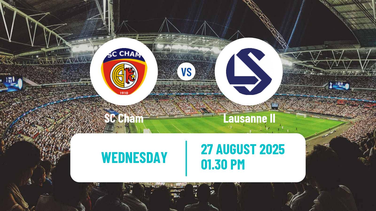 Football Swiss Promotion League Cham - Lausanne II
