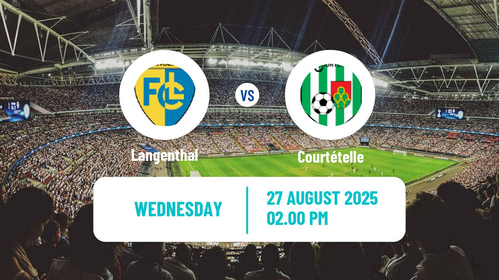 Football Swiss 1 Liga Classic Group 2 Langenthal - Courtételle