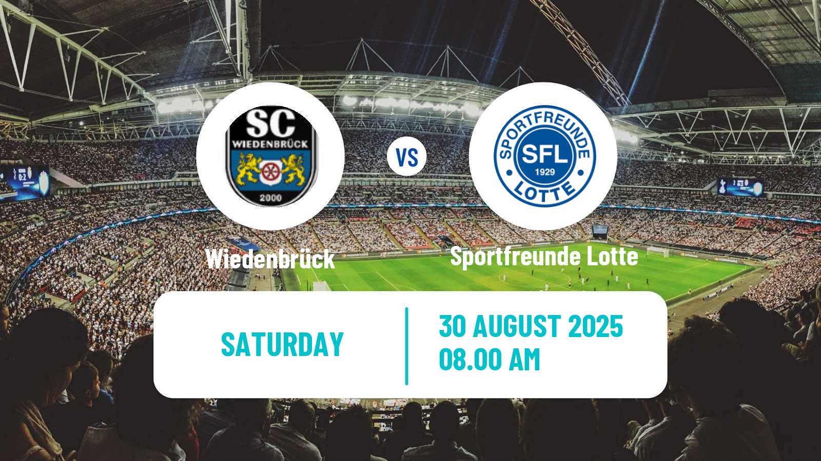 Football German Regionalliga West Wiedenbrück - Sportfreunde Lotte