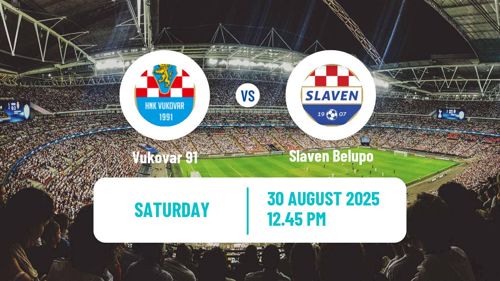 Football Croatian HNL Vukovar 91 - Slaven Belupo