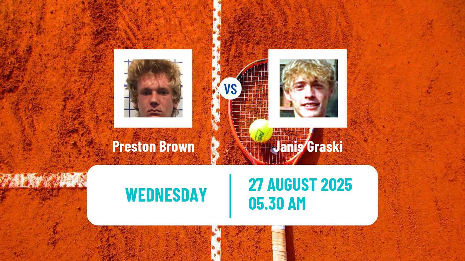 Tennis ITF M15 Vienna Men Preston Brown - Janis Graski