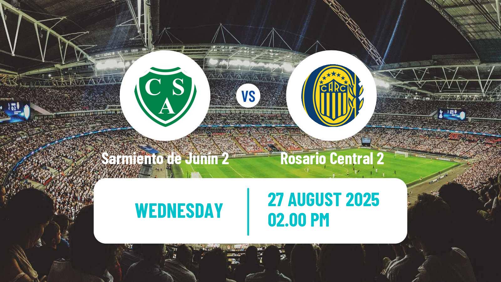 Football Argentinian Reserve League Sarmiento de Junín 2 - Rosario Central 2