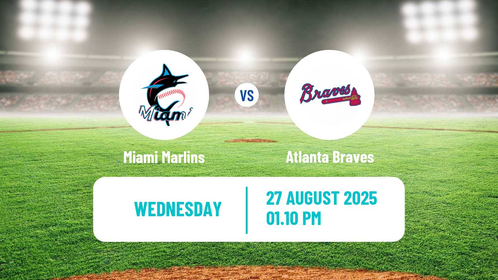 Baseball MLB Miami Marlins - Atlanta Braves