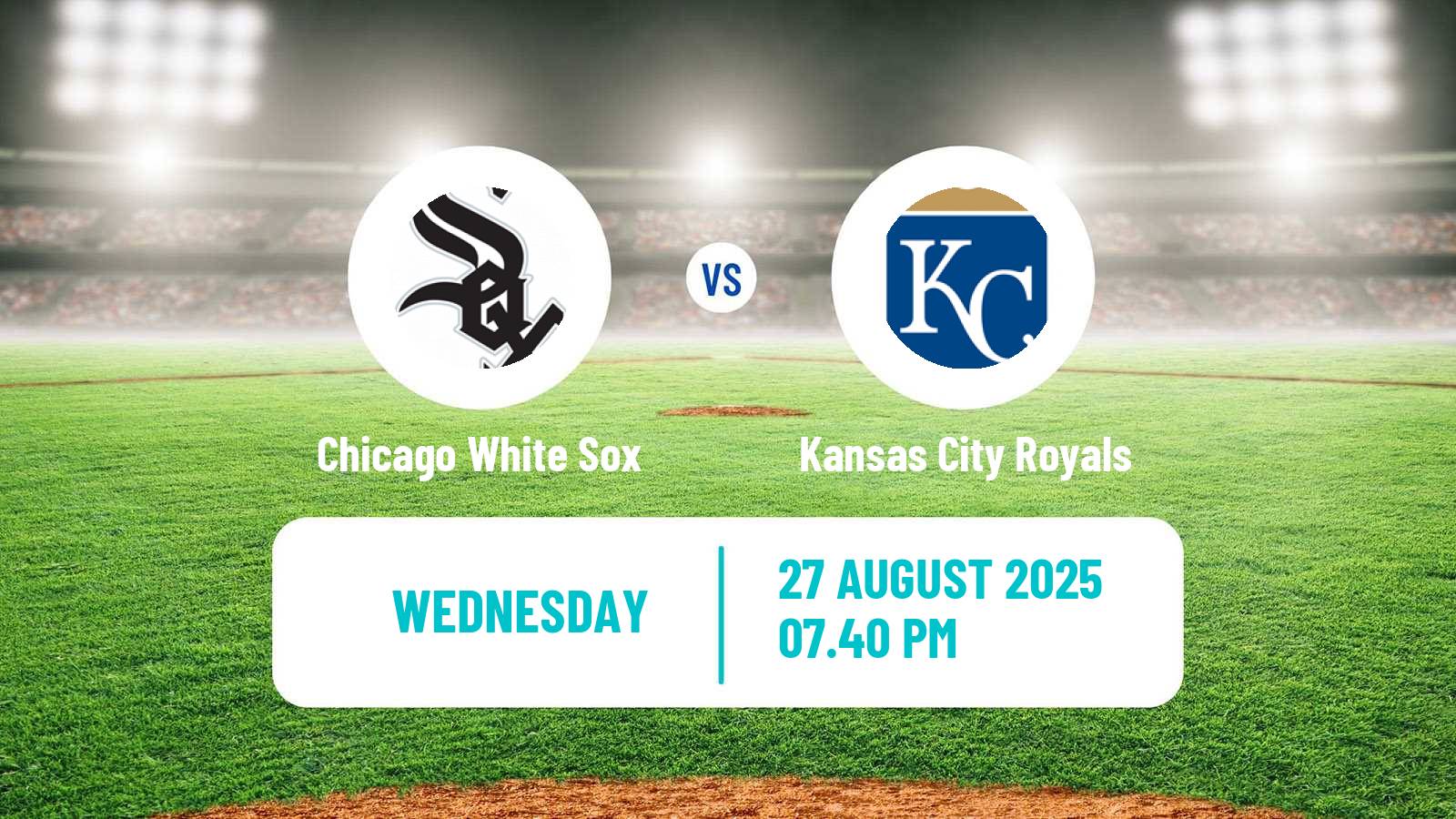 Baseball MLB Chicago White Sox - Kansas City Royals