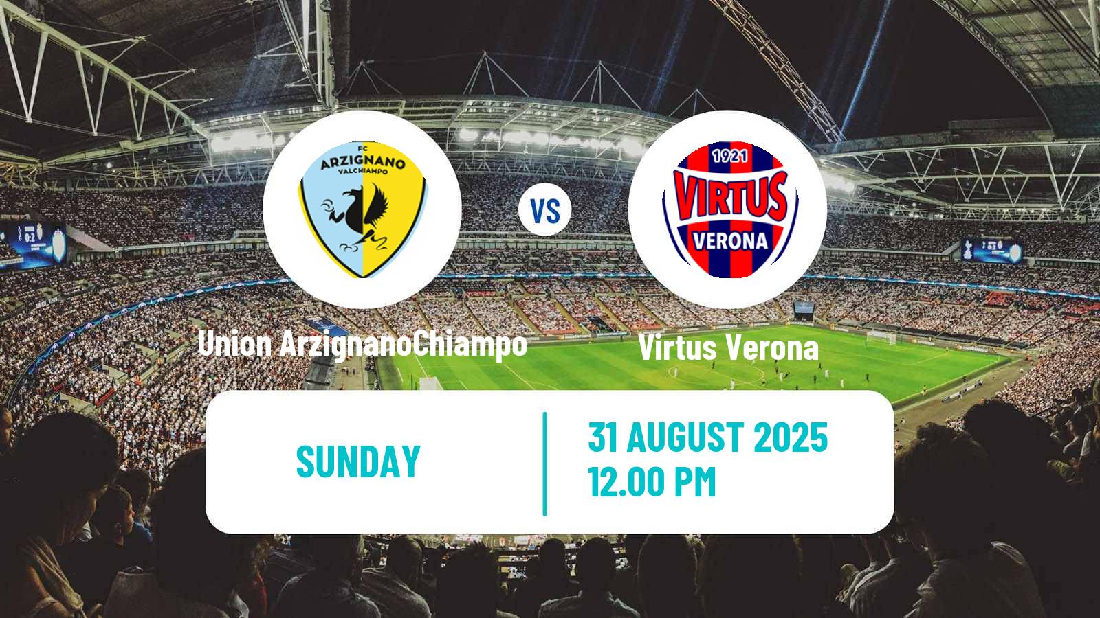 Football Italian Serie C Group A Union ArzignanoChiampo - Virtus Verona