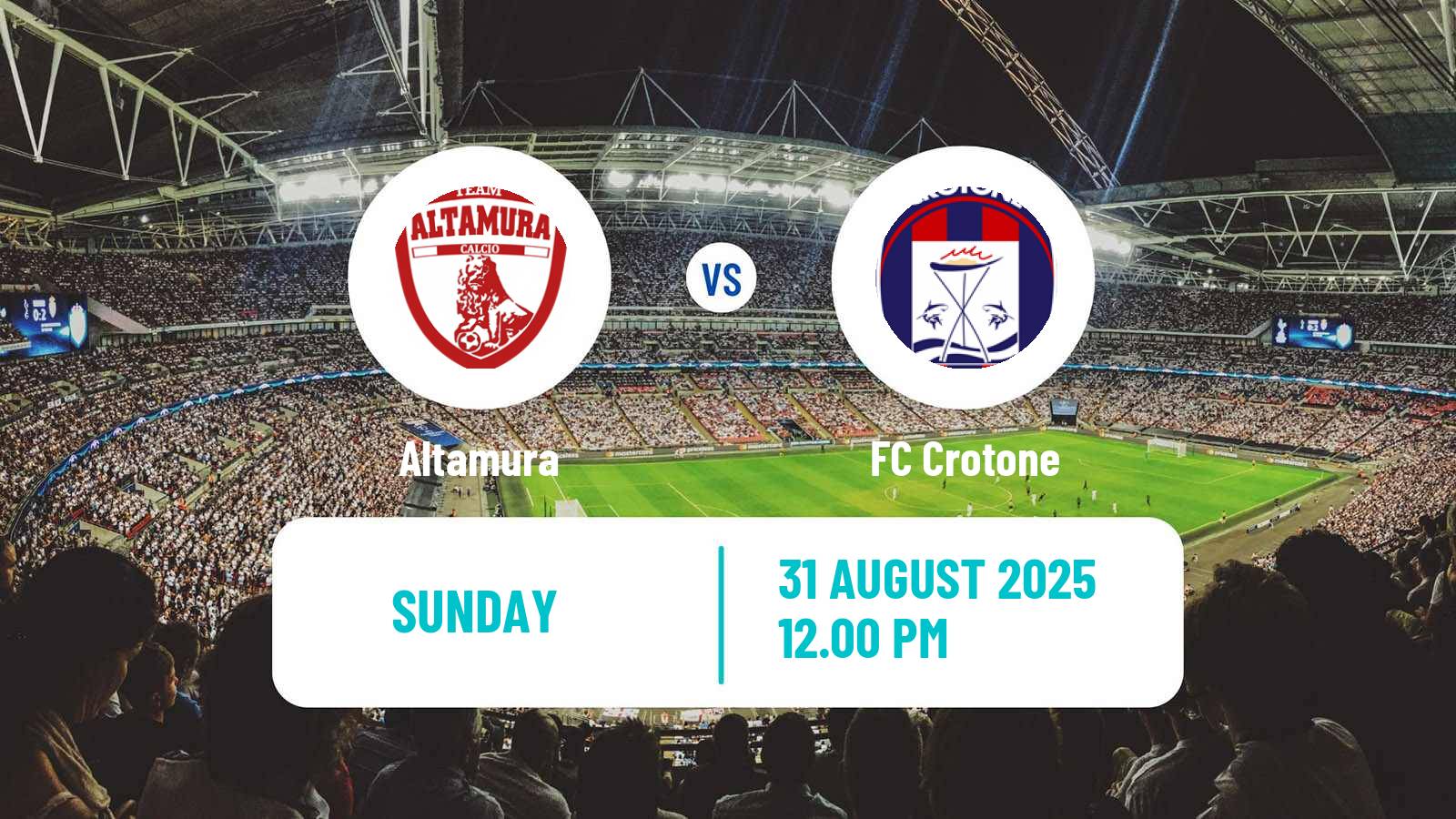 Football Italian Serie C Group C Altamura - Crotone
