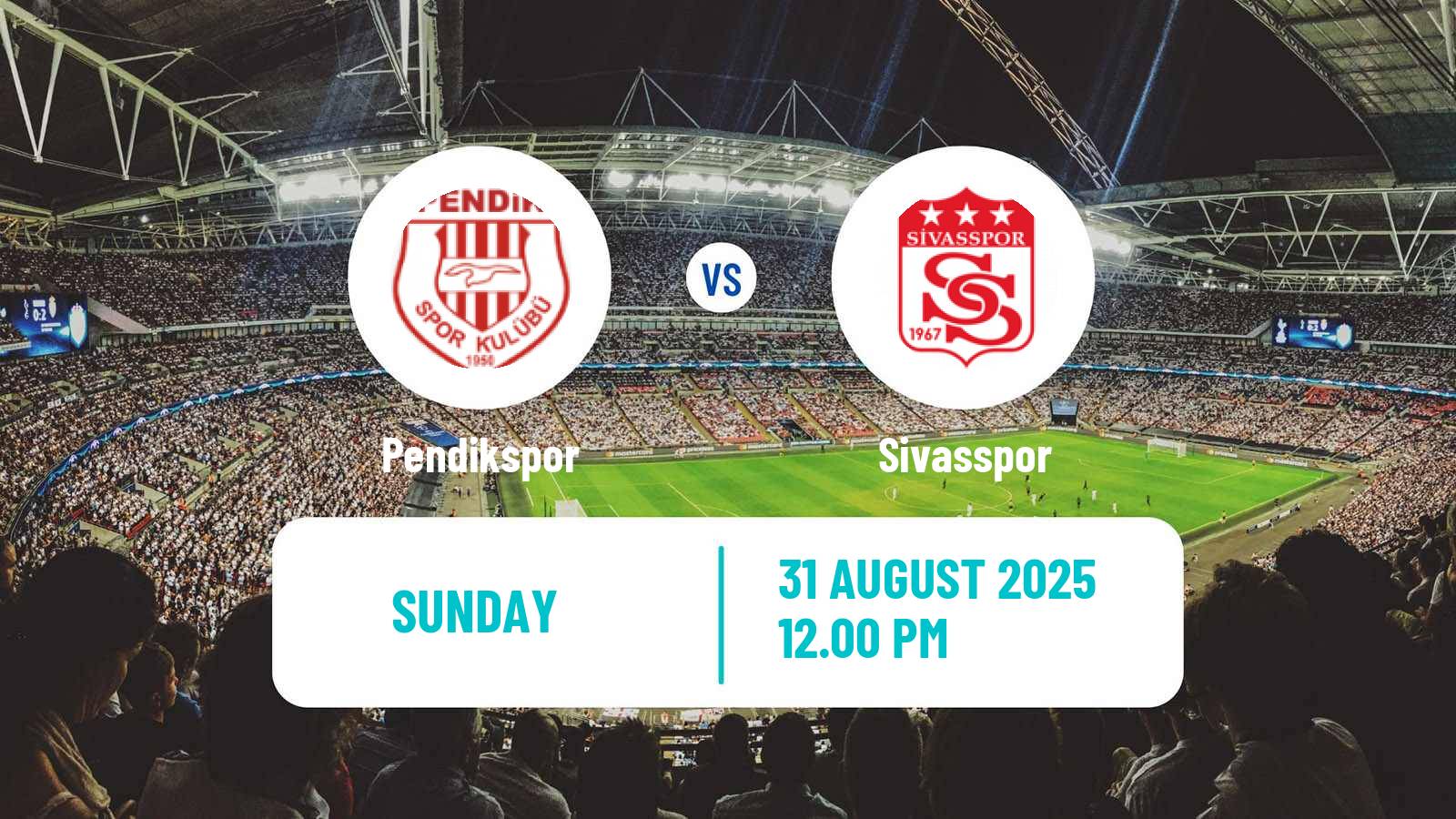 Football Turkish First League Pendikspor - Sivasspor