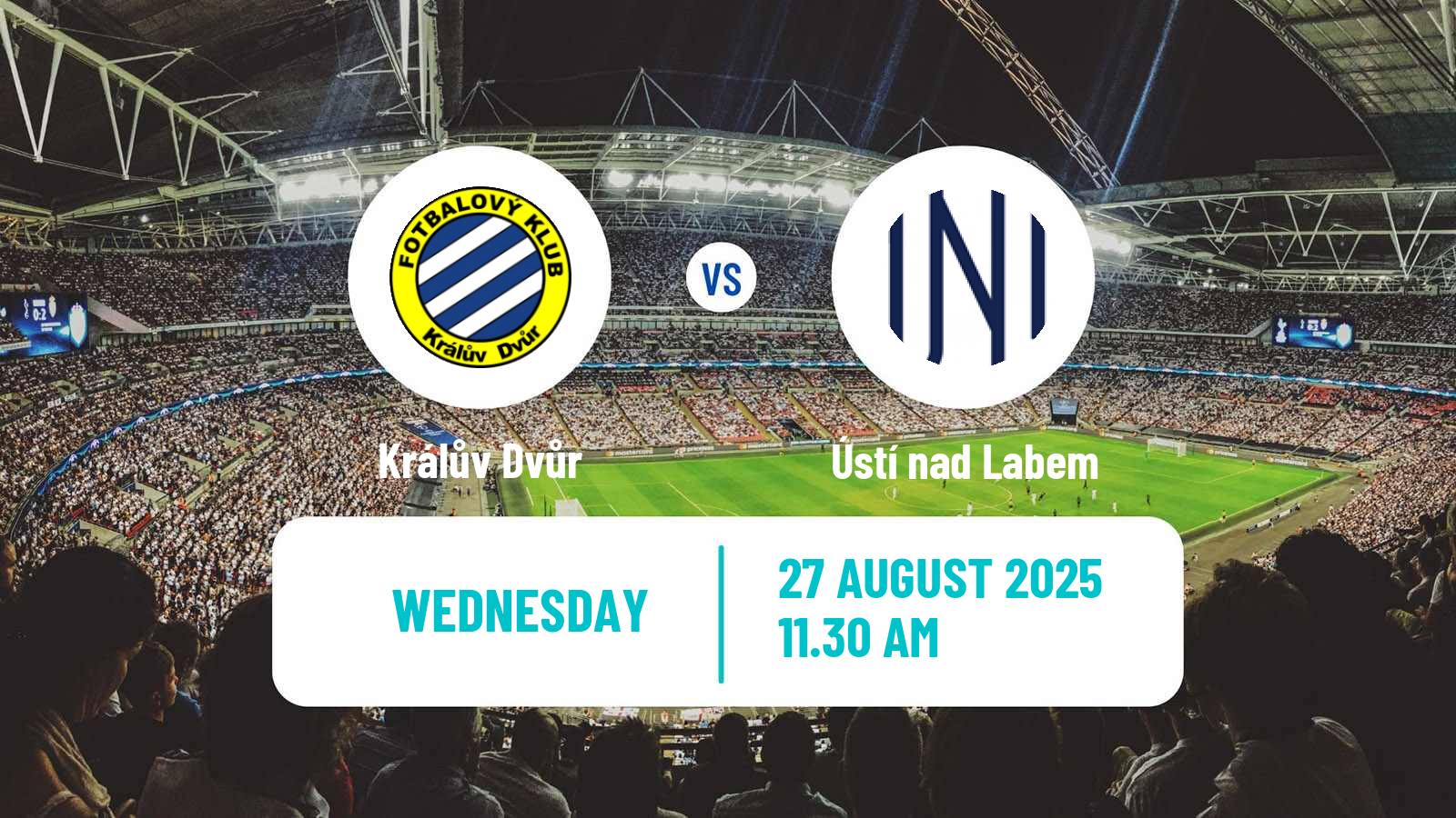 Football Czech Cup Králův Dvůr - Ústí nad Labem