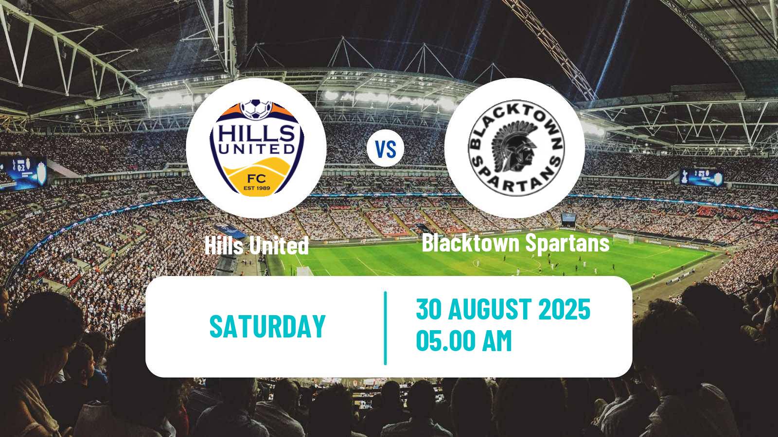 Football Australian NSW League One Hills United - Blacktown Spartans