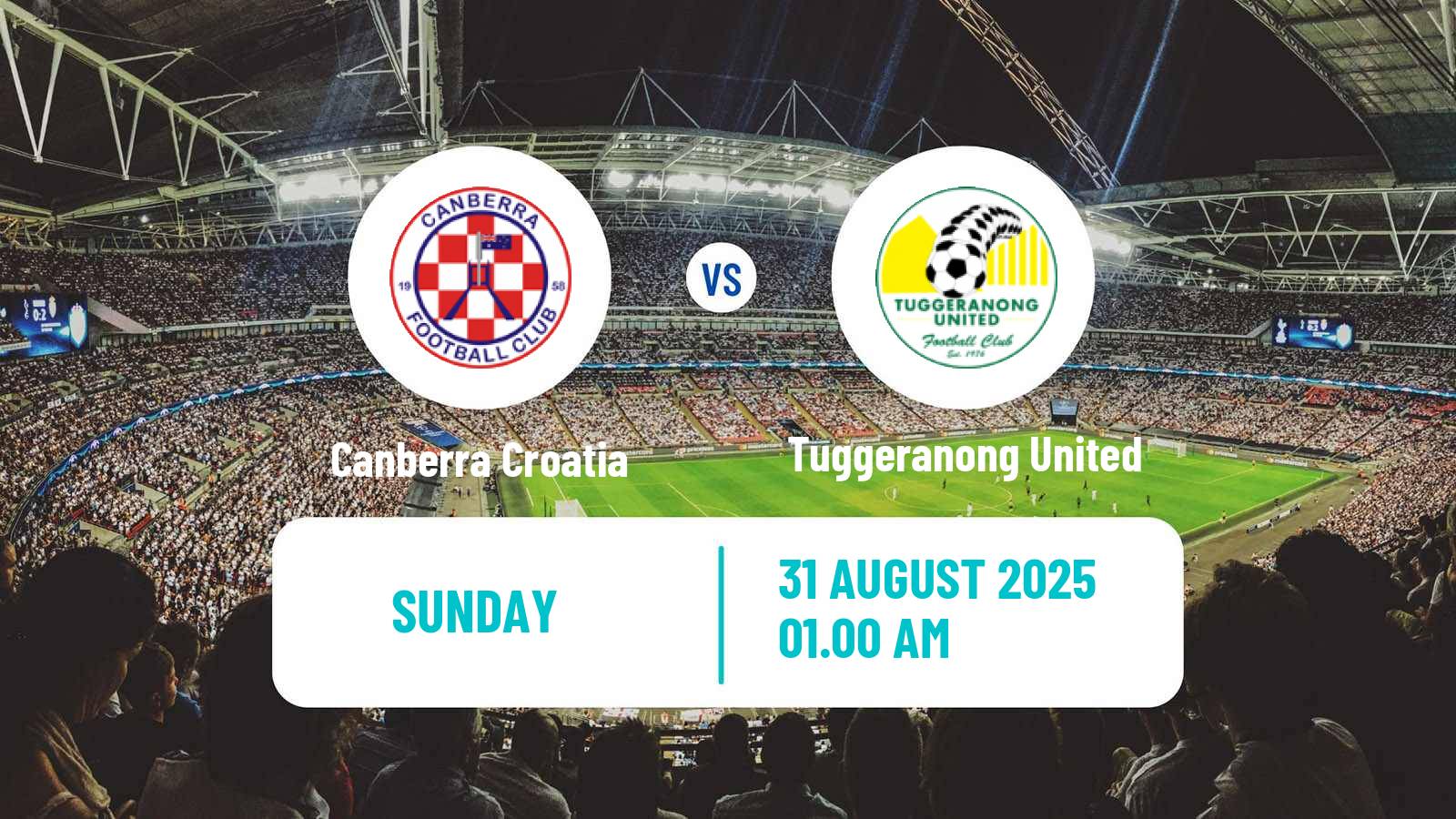 Football Australian NPL ACT Canberra Croatia - Tuggeranong United