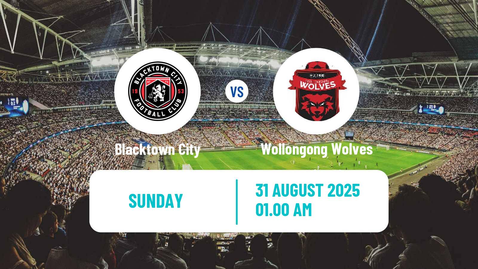 Football Australian NPL NSW Blacktown City - Wollongong Wolves