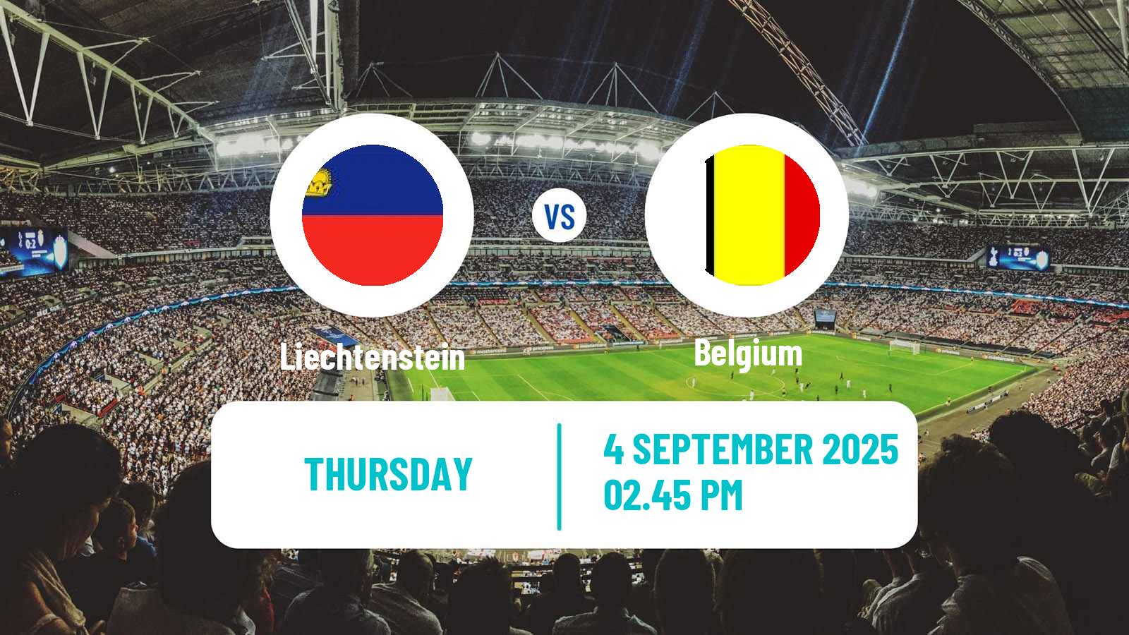 Football FIFA World Cup Liechtenstein - Belgium