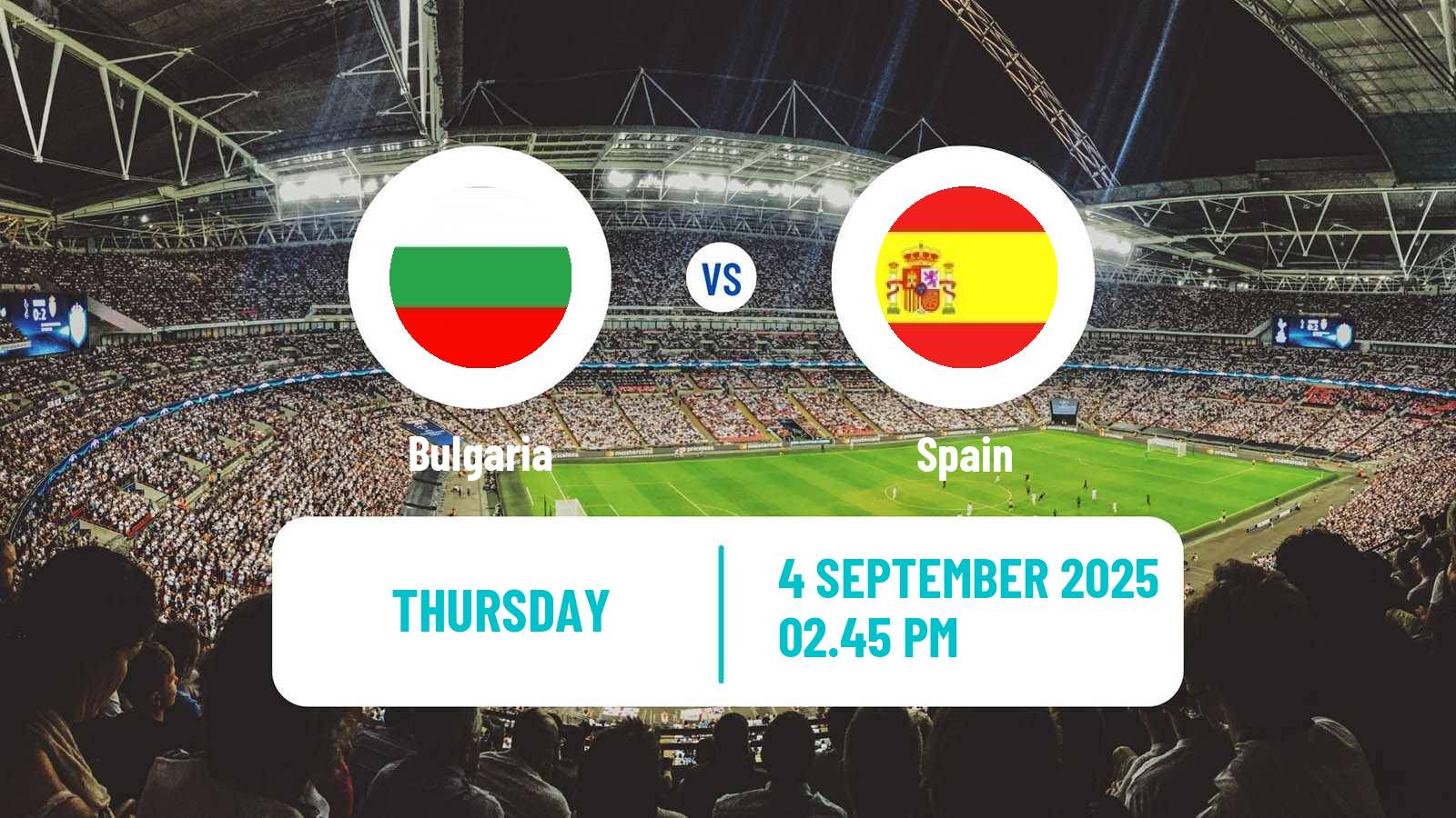Football FIFA World Cup Bulgaria - Spain