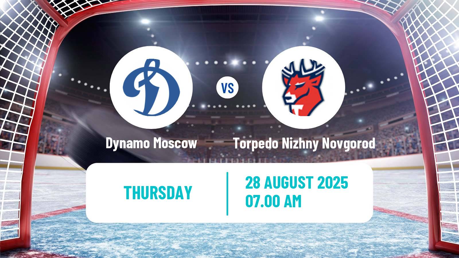 Hockey Club Friendly Ice Hockey Dynamo Moscow - Torpedo Nizhny Novgorod