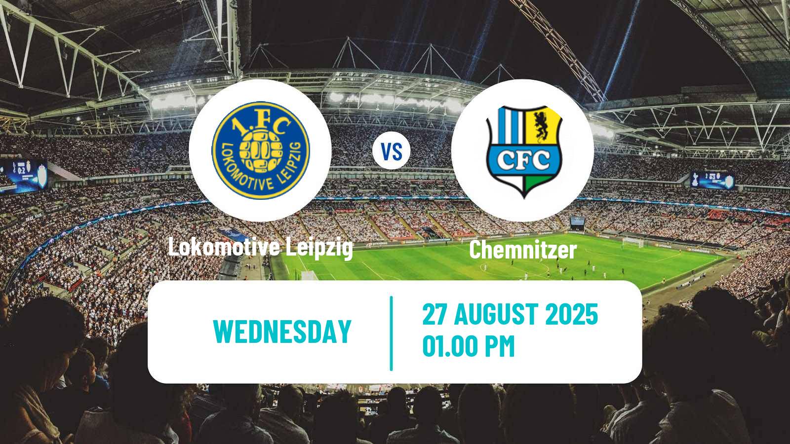 Football German Regionalliga Nordost Lokomotive Leipzig - Chemnitzer