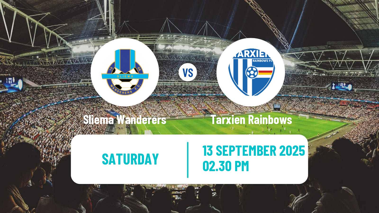 Football Maltese Premier League Sliema Wanderers - Tarxien Rainbows