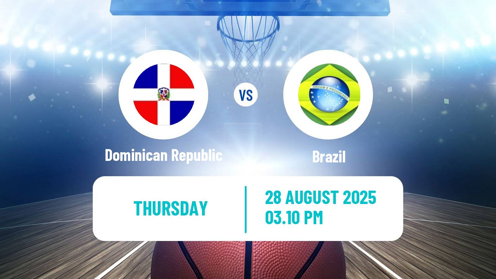 Basketball AmeriCup Basketball Dominican Republic - Brazil