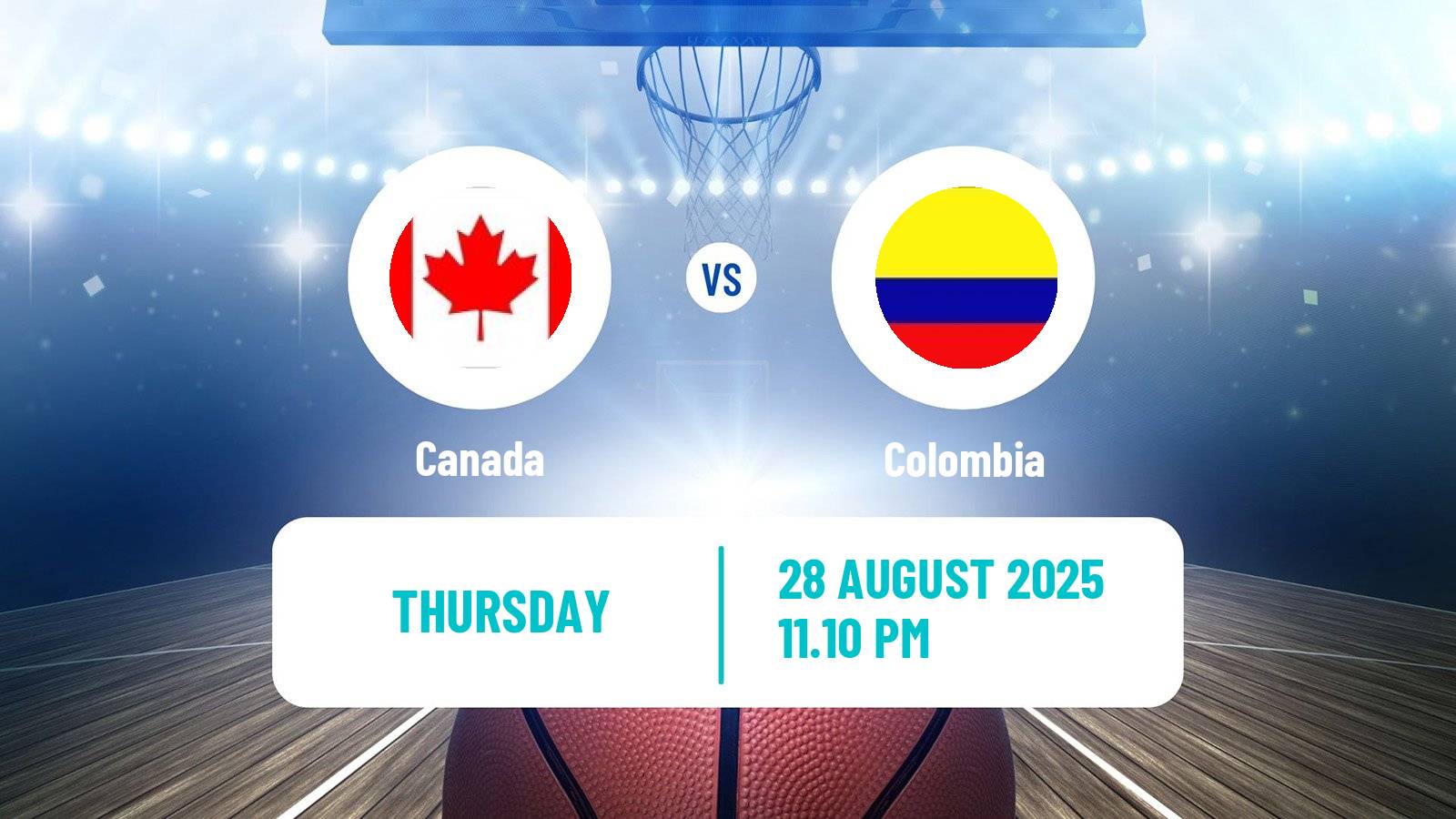 Basketball AmeriCup Basketball Canada - Colombia