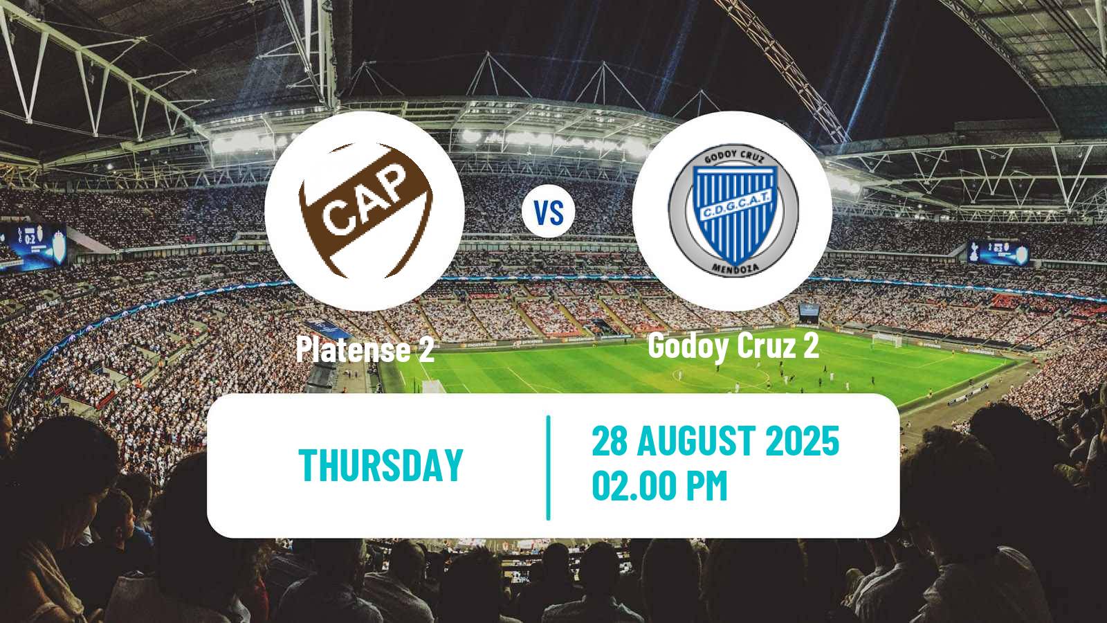Football Argentinian Reserve League Platense 2 - Godoy Cruz 2