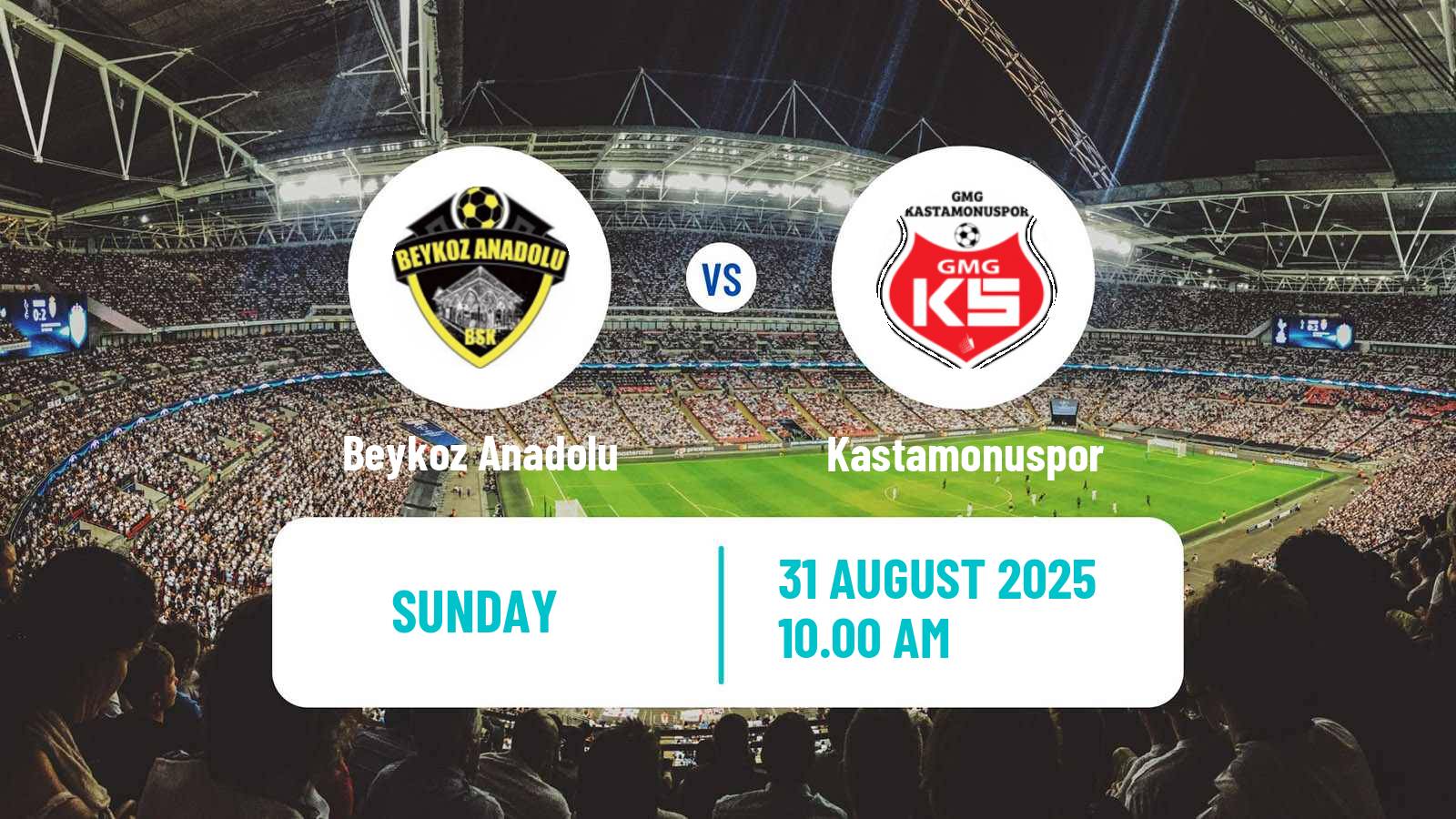 Football Turkish Second League White Group Beykoz Anadolu - Kastamonuspor