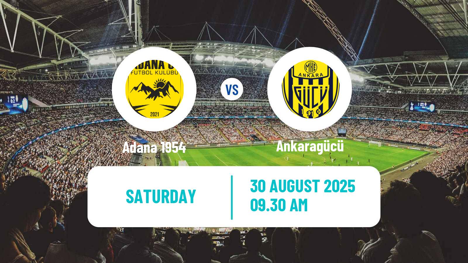 Football Turkish Second League White Group Adana 1954 - Ankaragücü