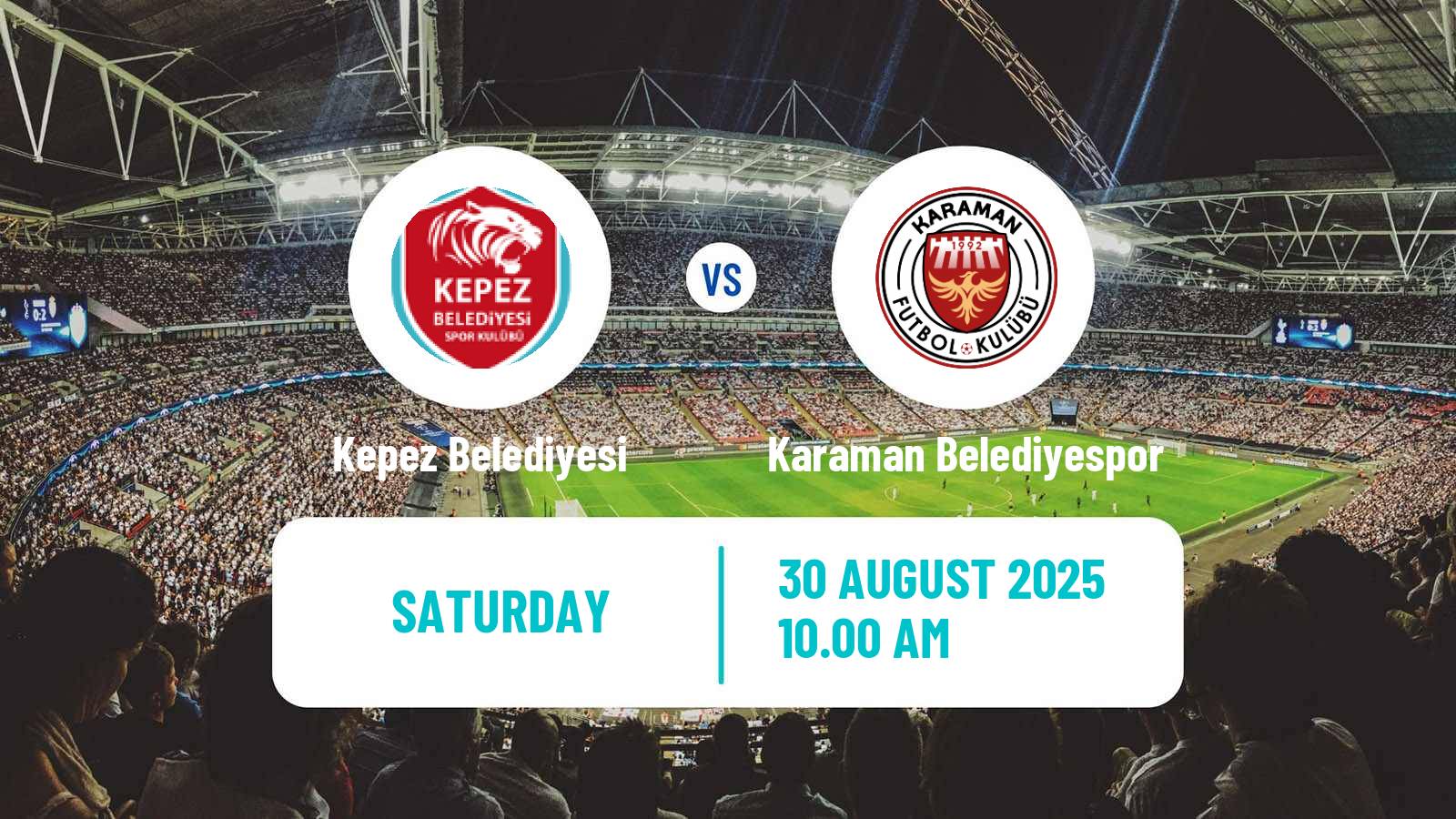 Football Turkish Second League White Group Kepez Belediyesi - Karaman Belediyespor