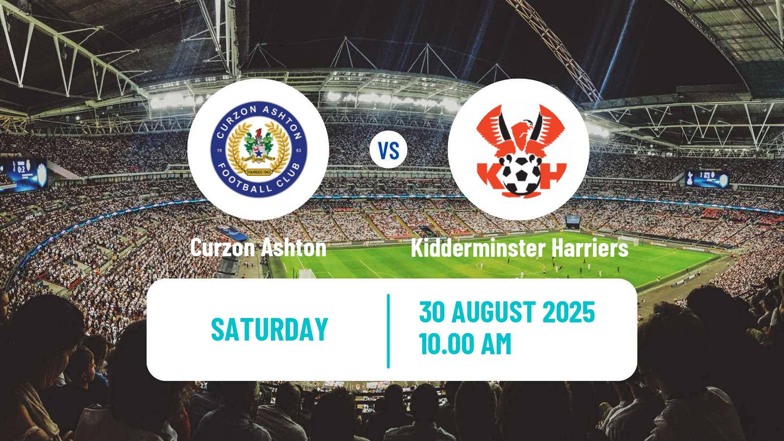 Football English National League North Curzon Ashton - Kidderminster Harriers