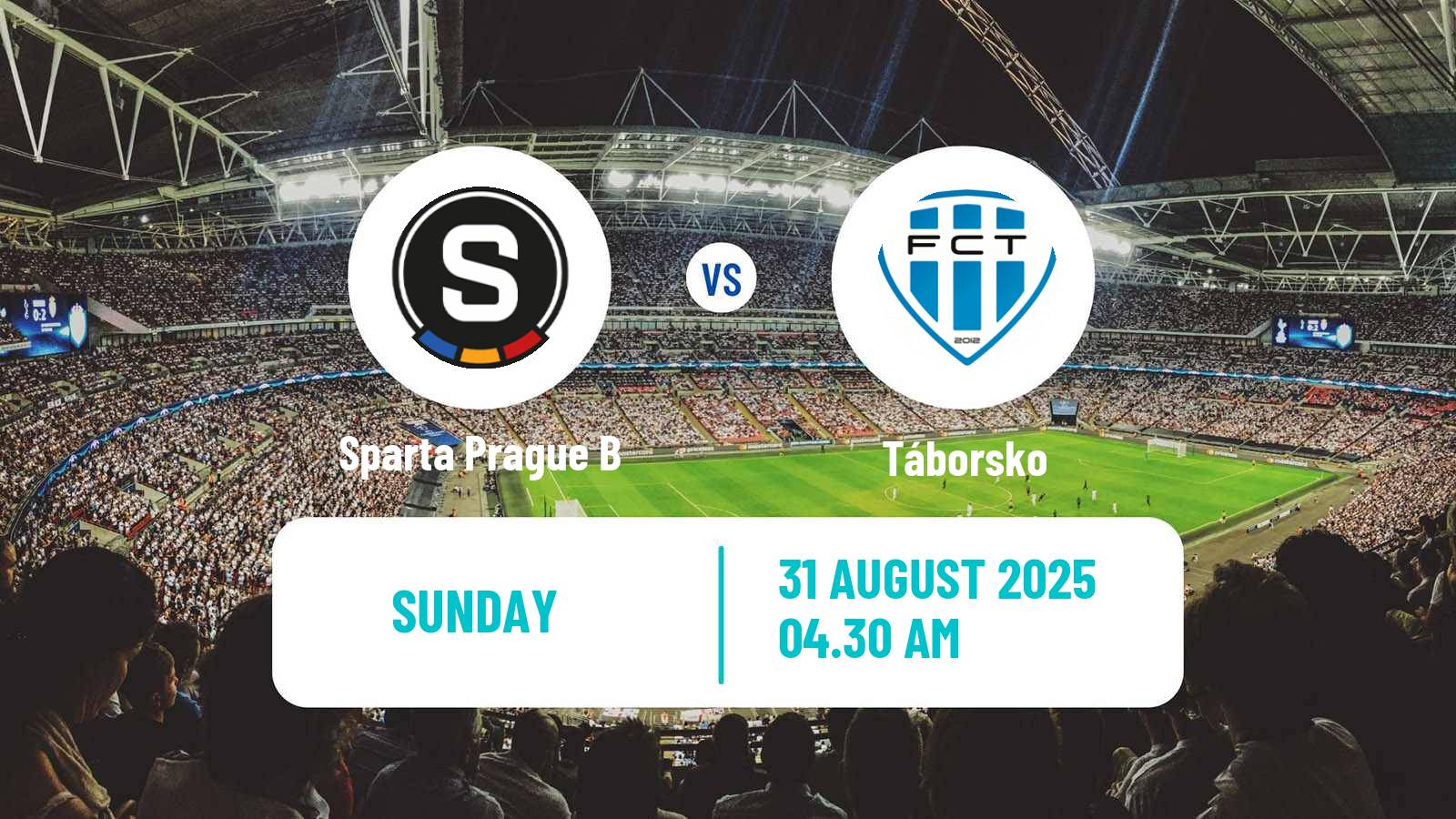 Football Czech Division 2 Sparta Prague B - Táborsko