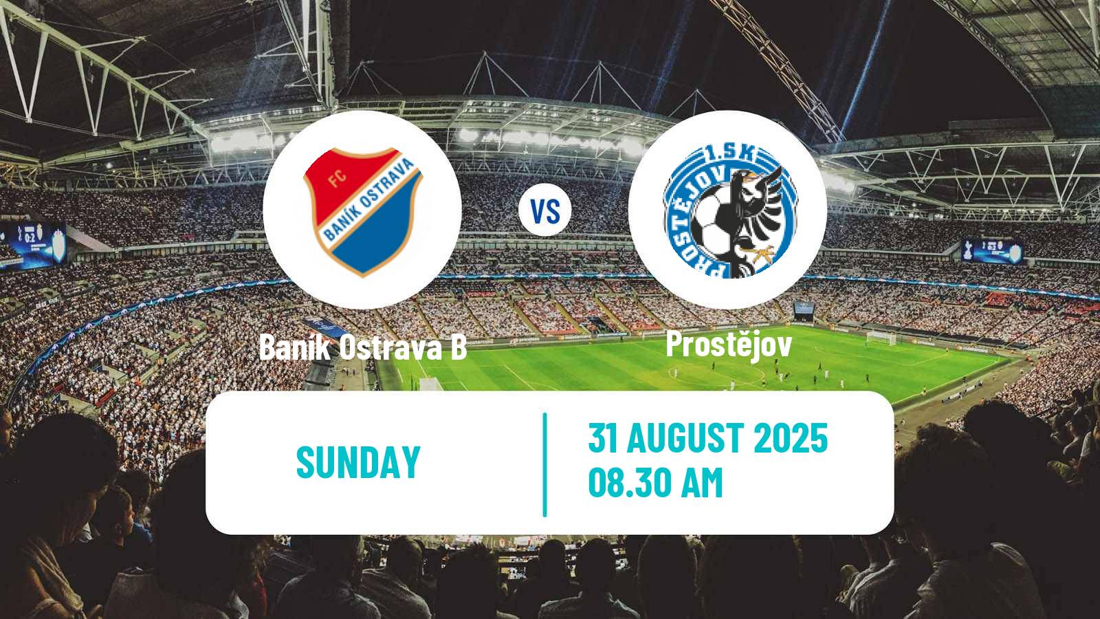 Football Czech Division 2 Baník Ostrava B - Prostějov
