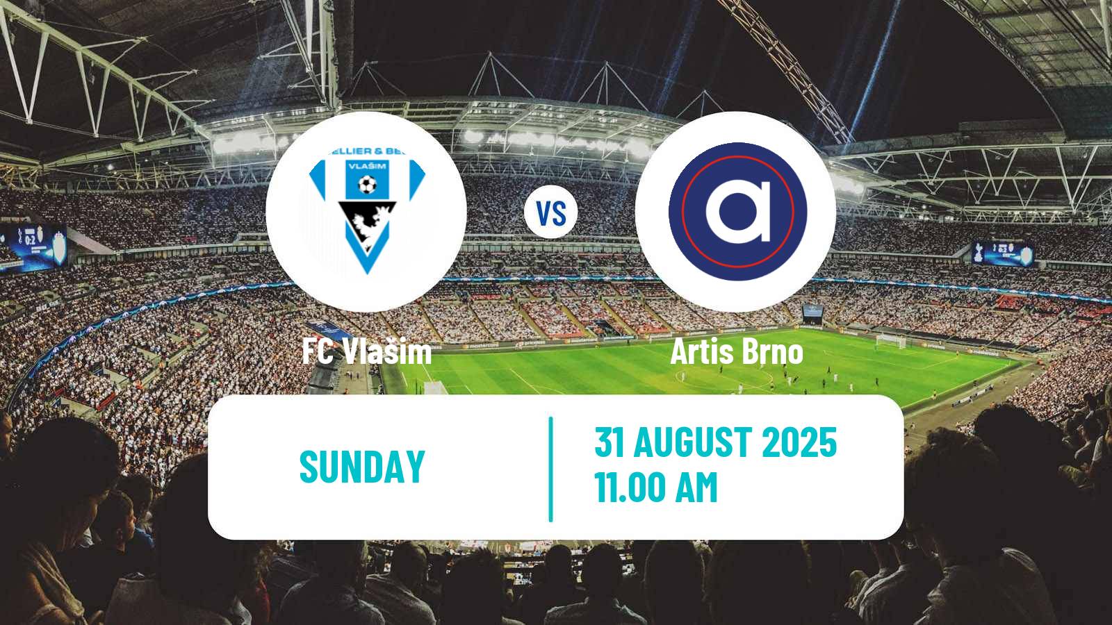 Football Czech Division 2 Vlašim - Artis Brno