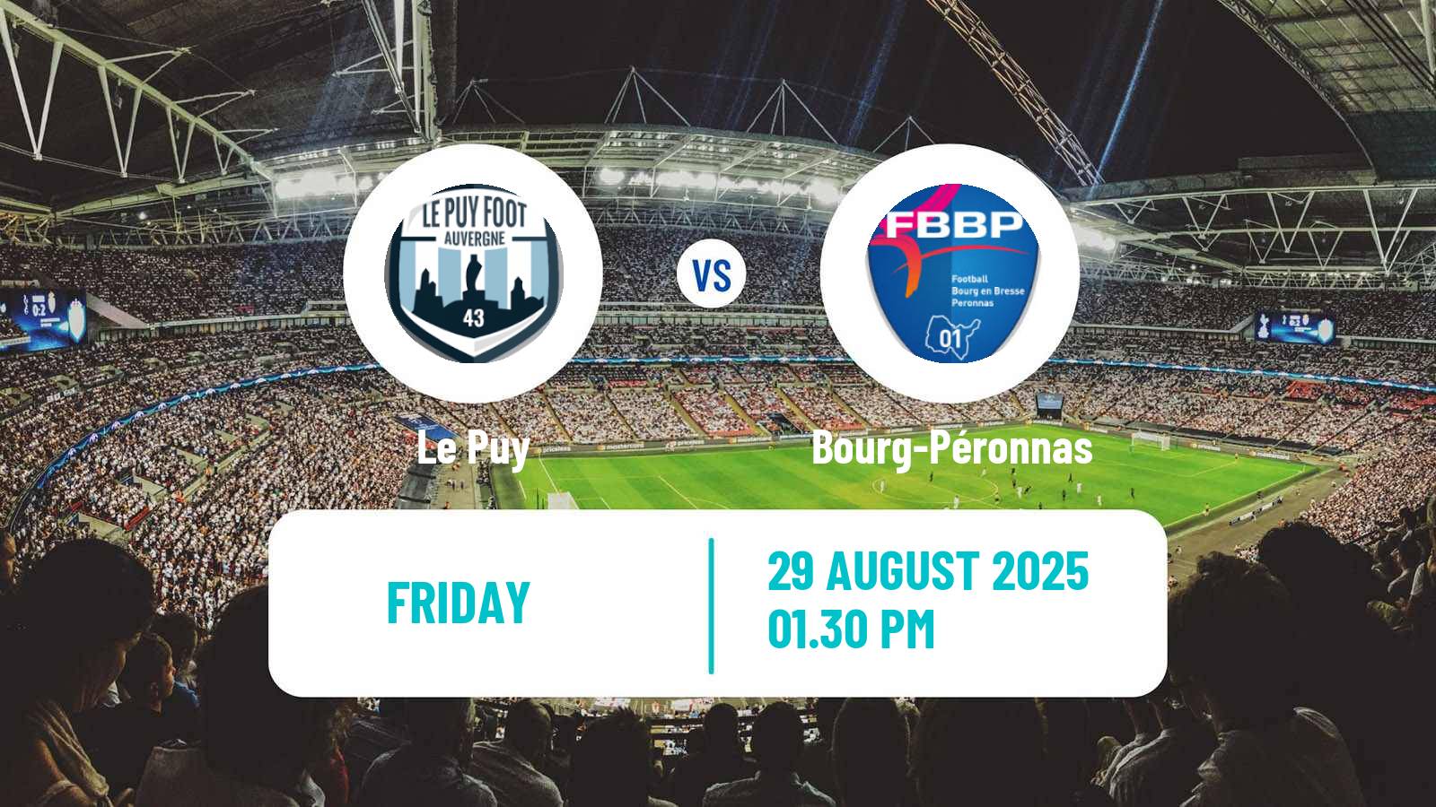 Football French National League Le Puy - Bourg-Péronnas