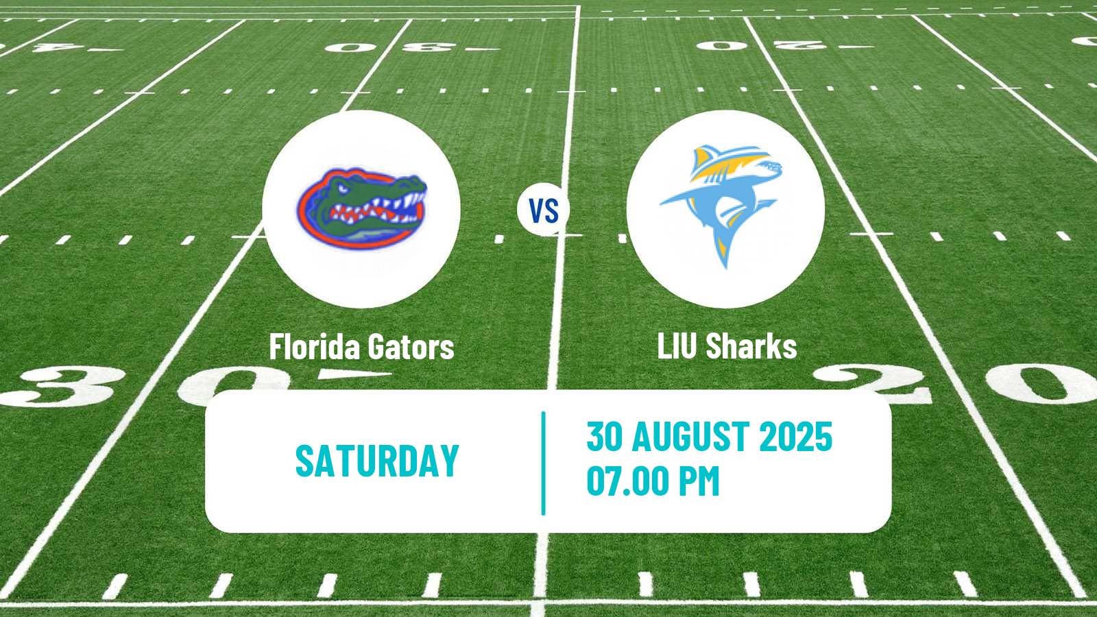 American football NCAA College Football Florida Gators - LIU Sharks