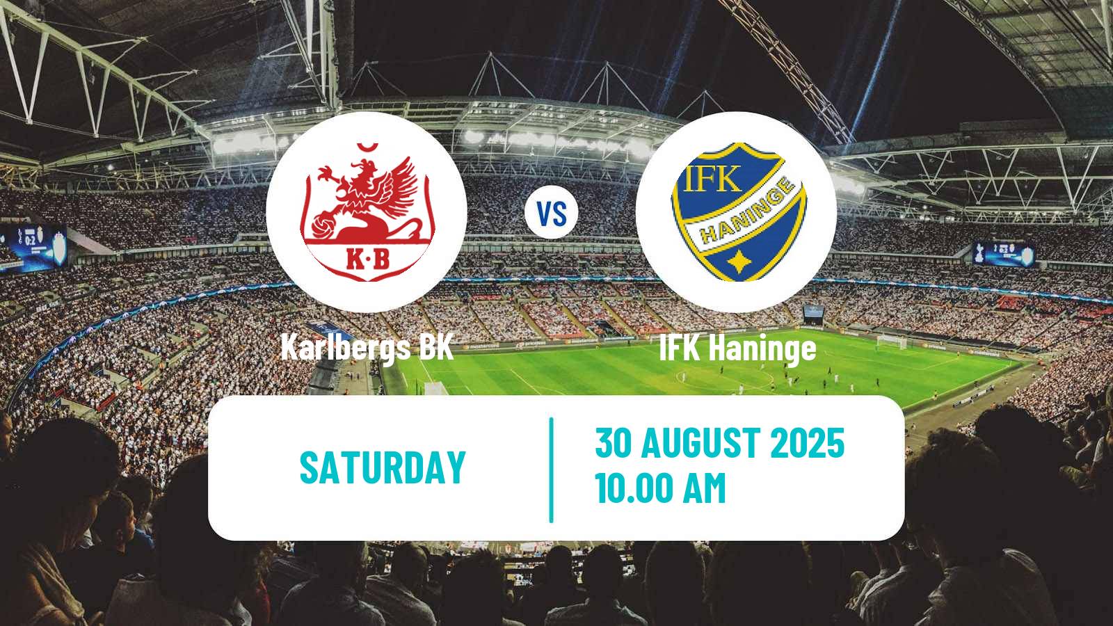 Football Swedish Division 1 Norra Karlberg - Haninge