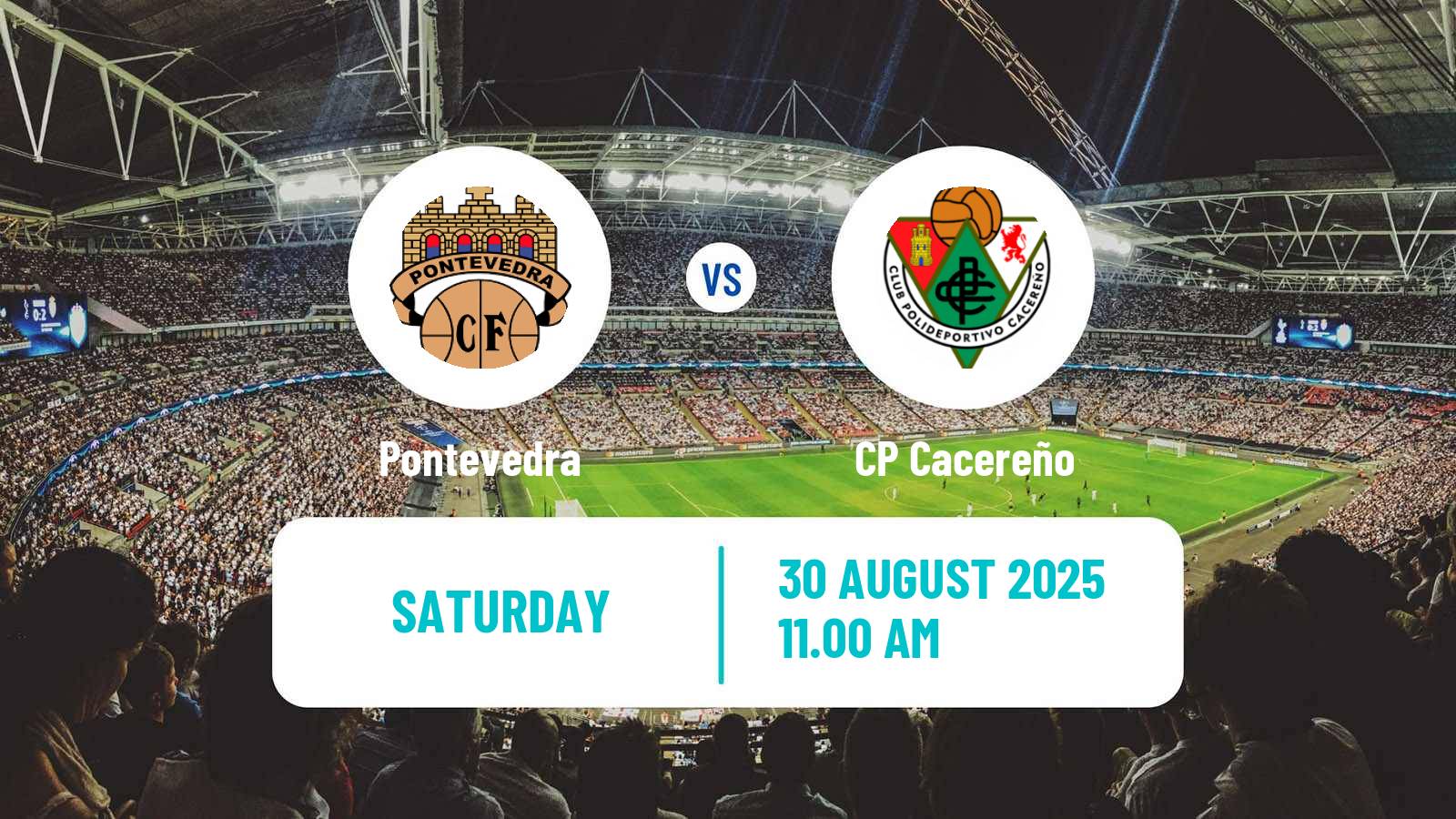 Football Spanish Primera RFEF Group 1 Pontevedra - Cacereño