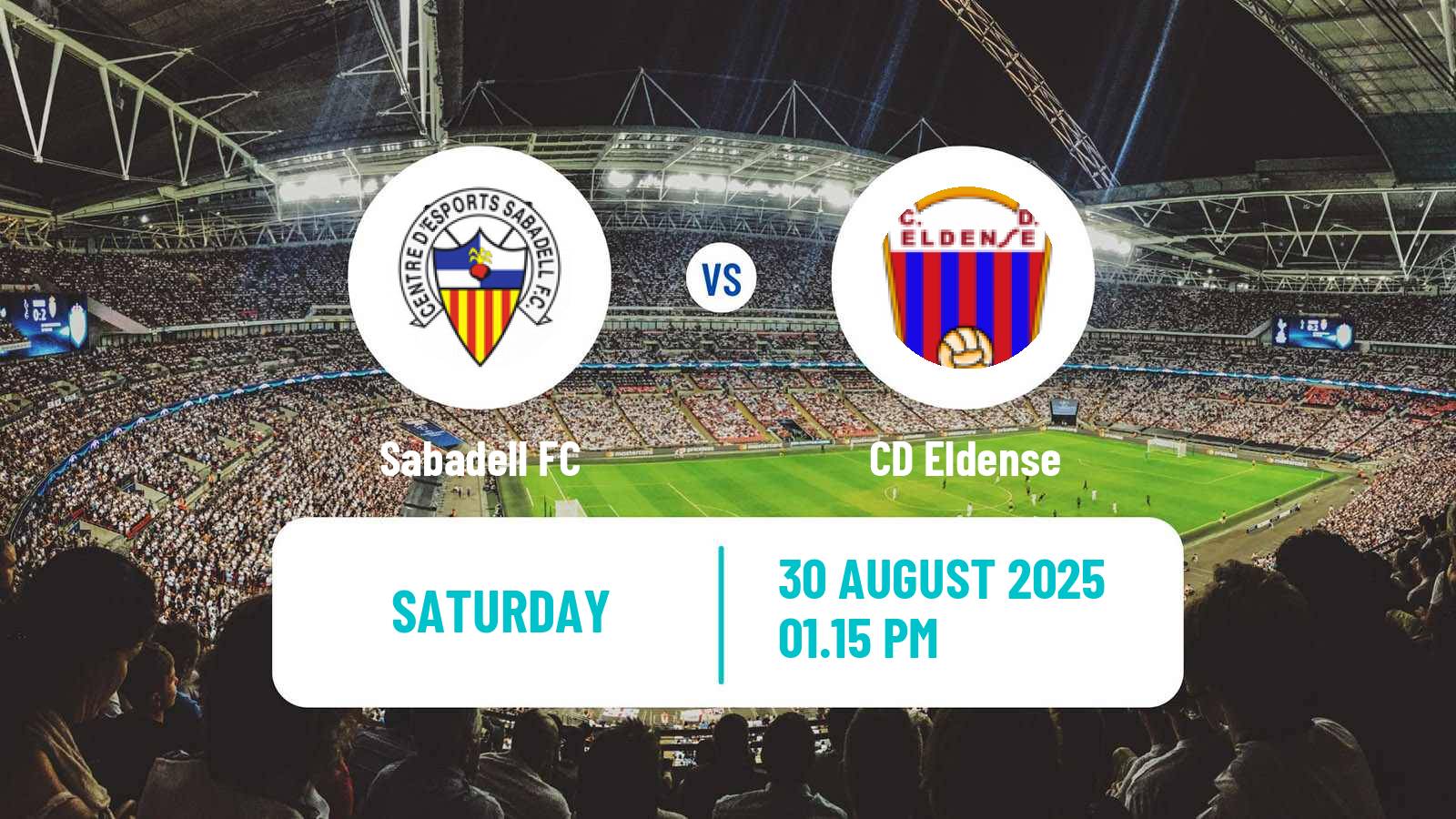 Football Spanish Primera RFEF Group 2 Sabadell - Eldense