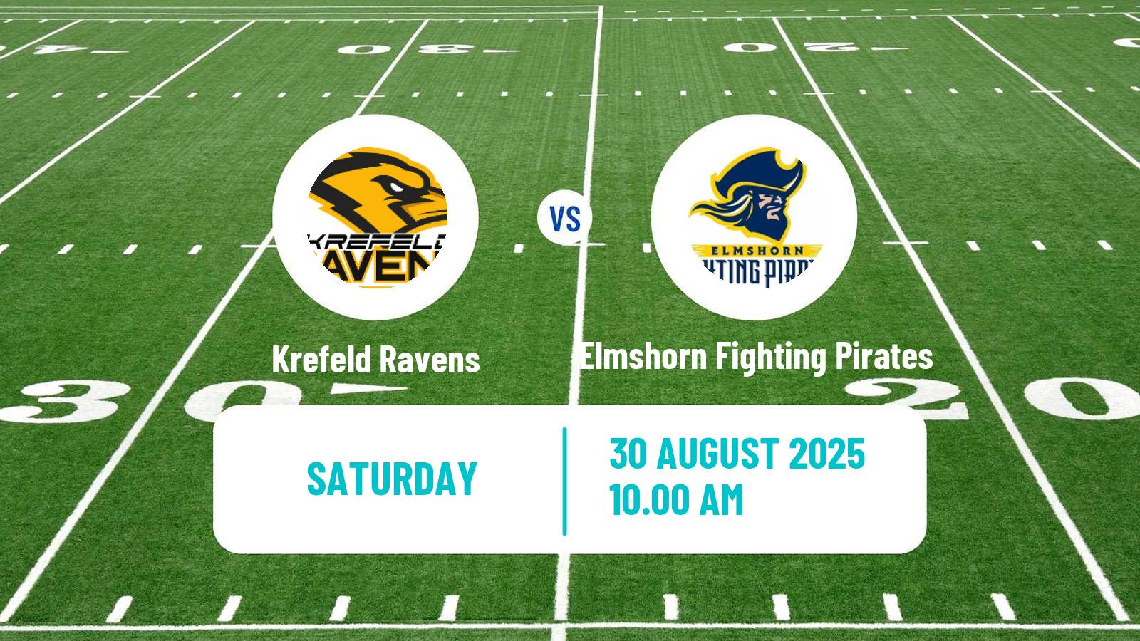 American football German GFL 2 Krefeld Ravens - Elmshorn Fighting Pirates