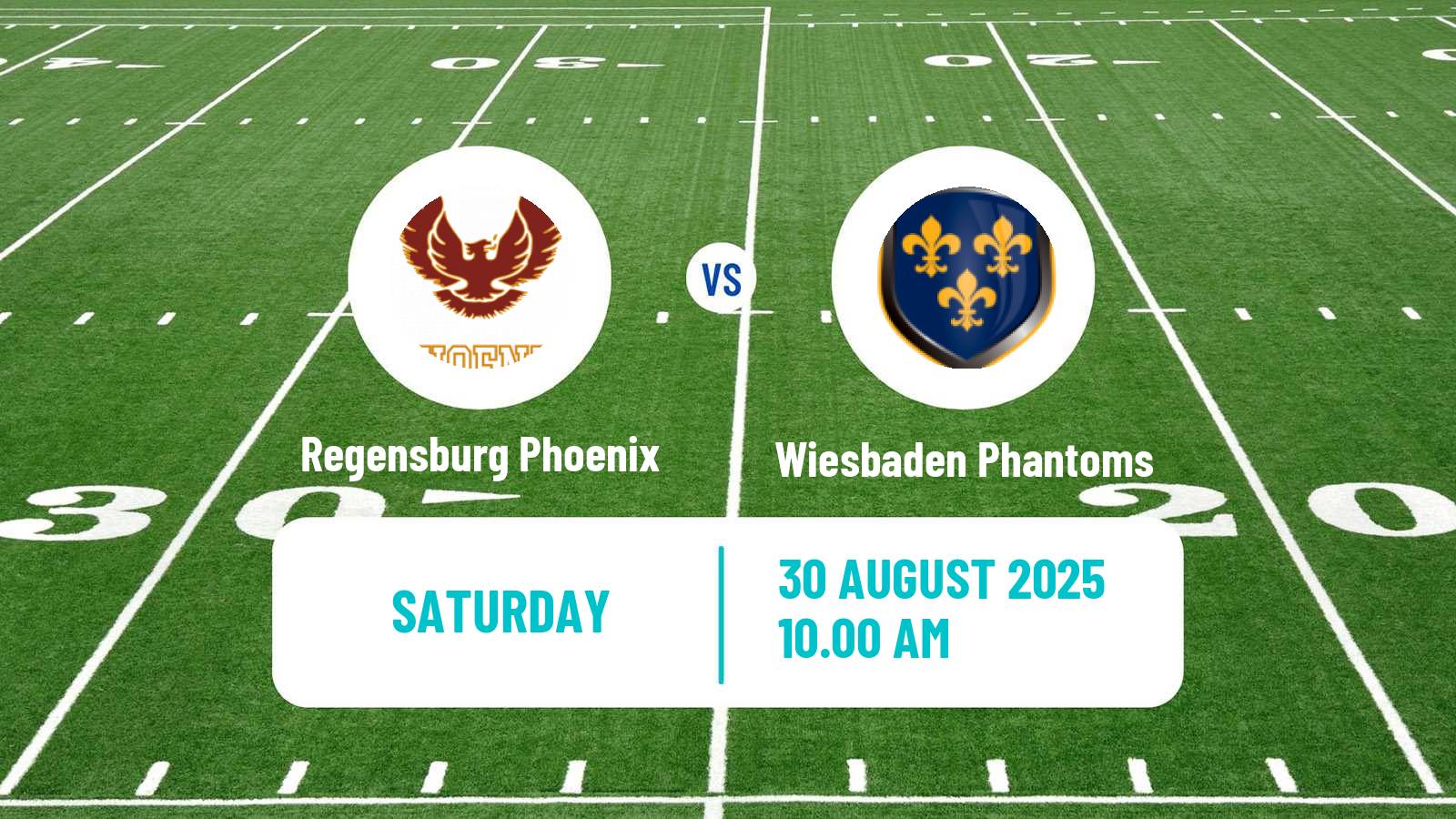 American football German GFL 2 Regensburg Phoenix - Wiesbaden Phantoms