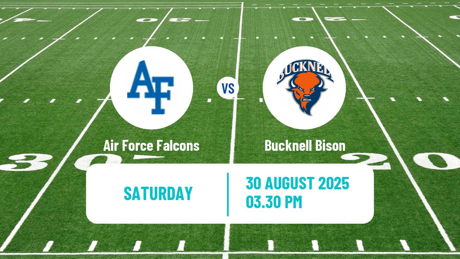 American football NCAA College Football Air Force Falcons - Bucknell Bison
