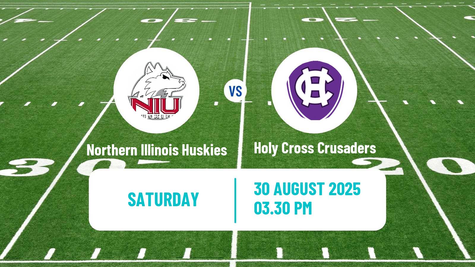 American football NCAA College Football Northern Illinois Huskies - Holy Cross Crusaders