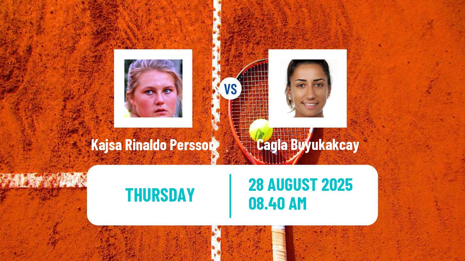 Tennis ITF W50 Bytom Women Kajsa Rinaldo Persson - Cagla Buyukakcay