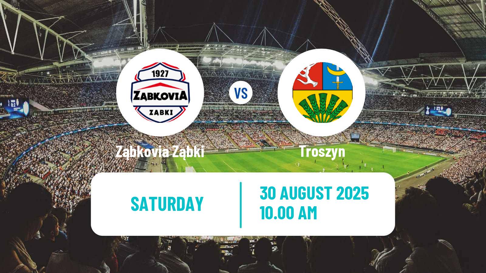 Football Polish Division 3 - Group I Ząbkovia Ząbki - Troszyn