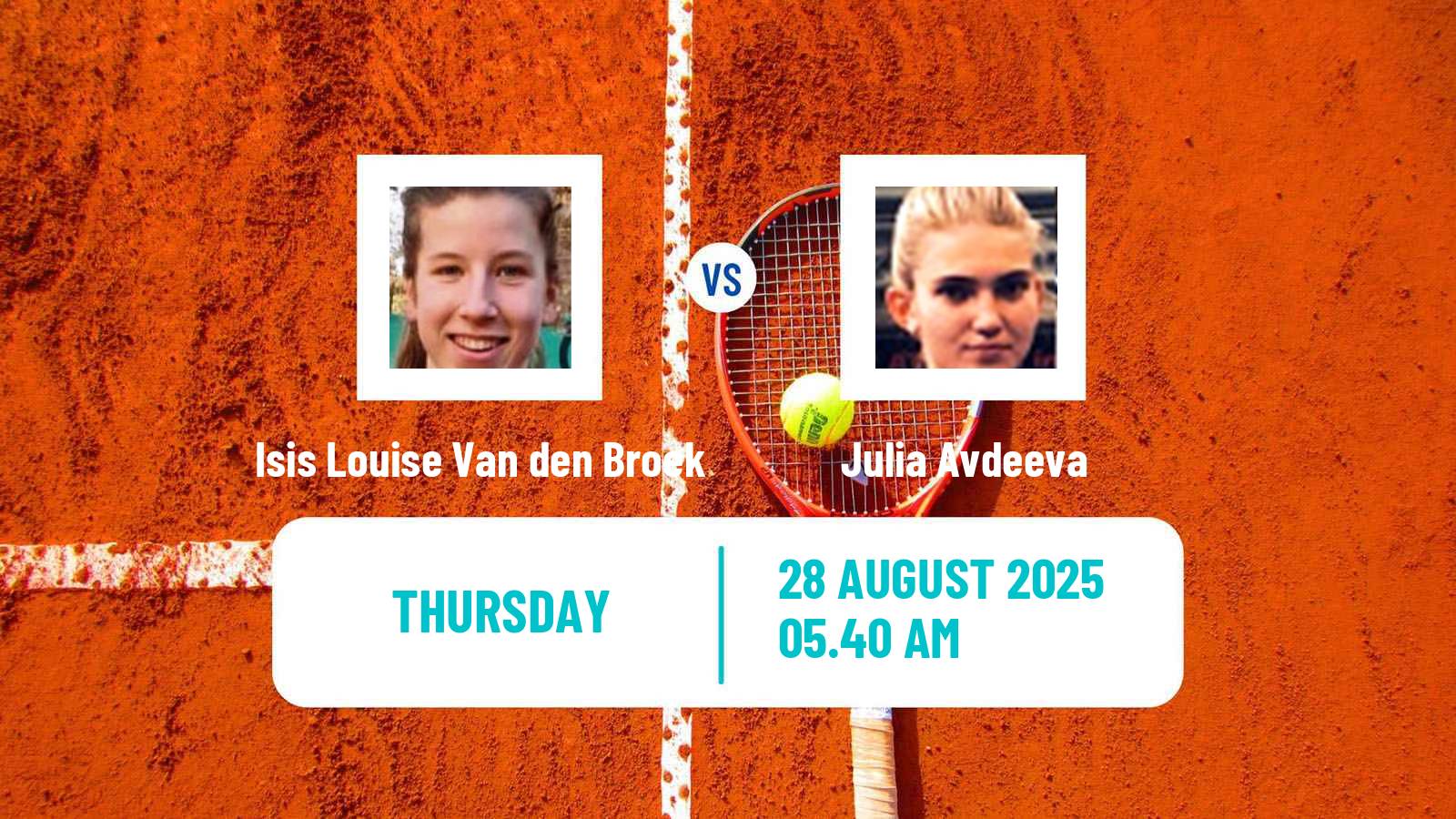 Tennis ITF W50 Oldenzaal Women Isis Louise Van den Broek - Julia Avdeeva