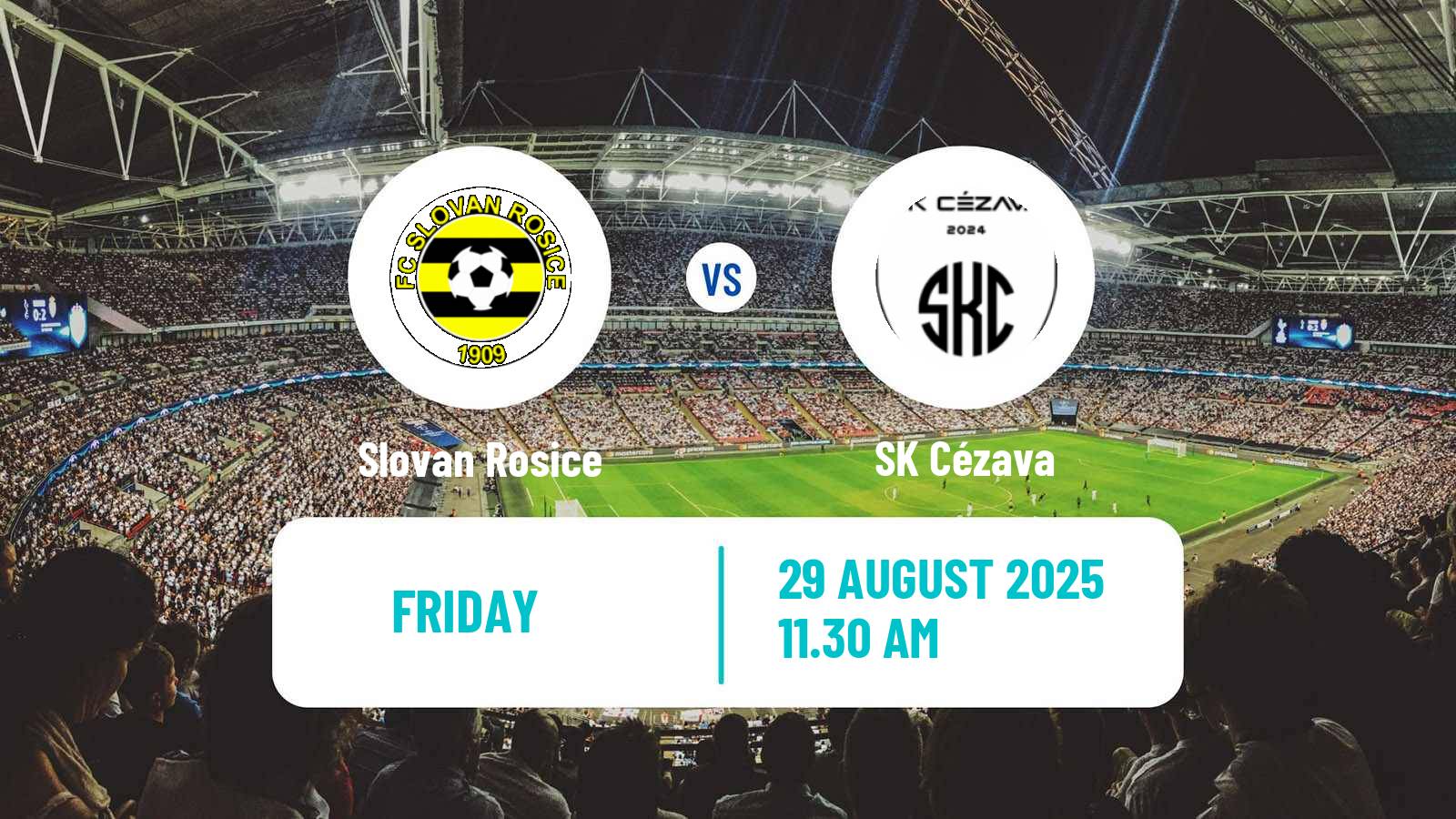 Football Czech Jihomoravsky KP Slovan Rosice - Cézava