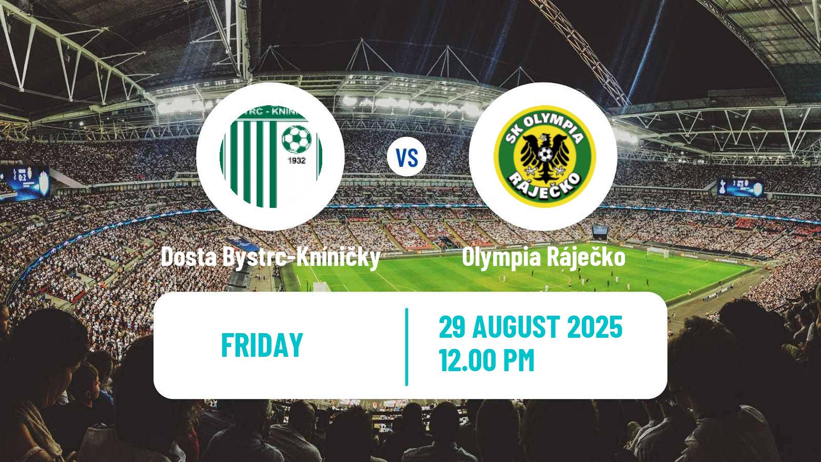 Football Czech Jihomoravsky KP Dosta Bystrc-Kníničky - Olympia Ráječko